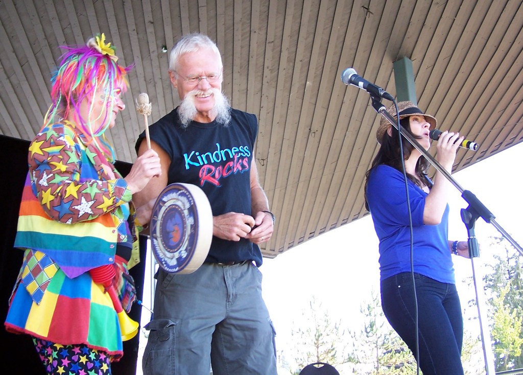 Brock at Human Peace Sign event 2012